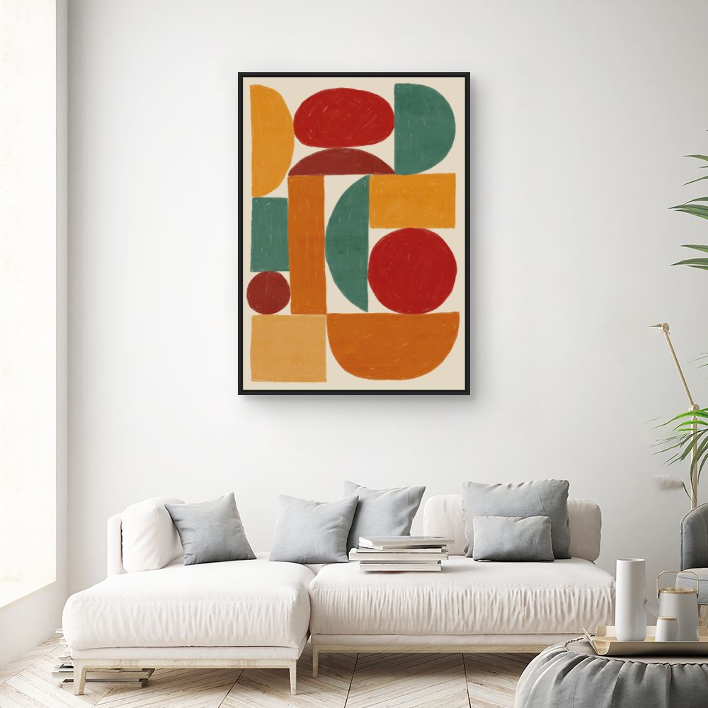 Tableau Formes géométriques vives