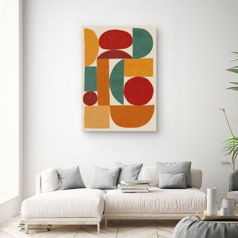 Tableau Formes géométriques vives