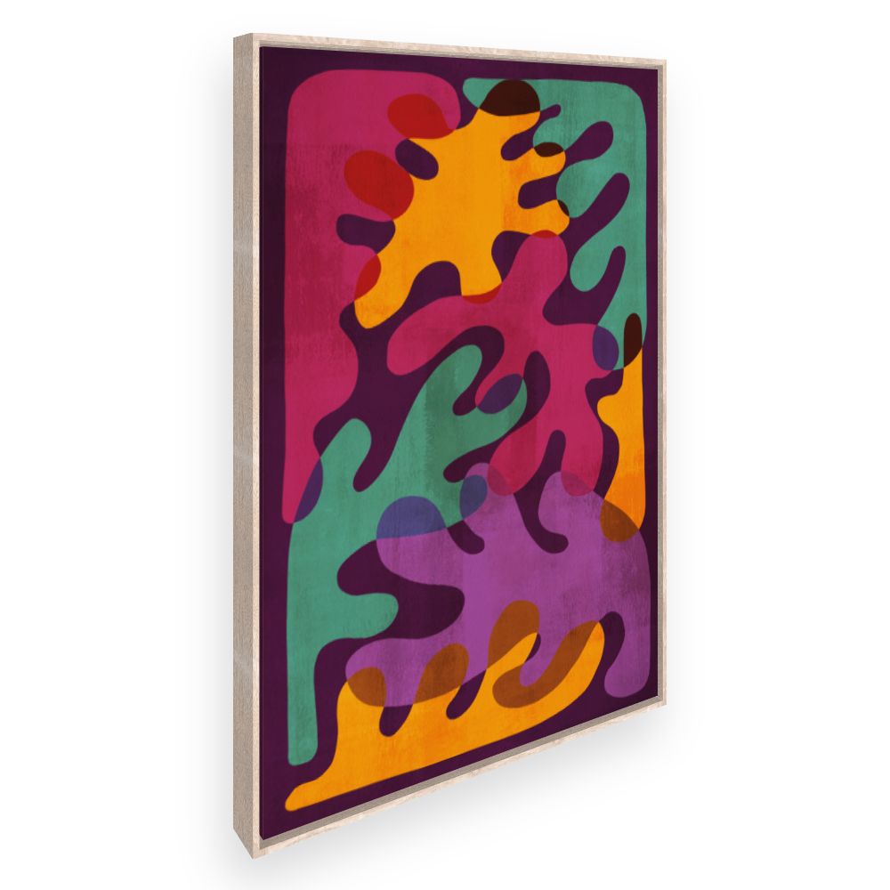 Toile Formes fluides vibrantes