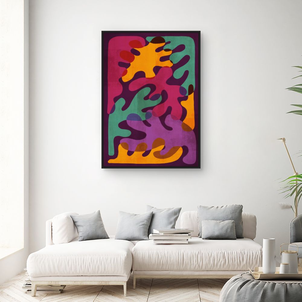 Tableau Formes fluides vibrantes