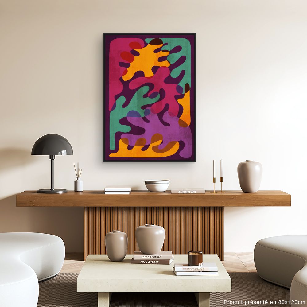 Tableau Formes fluides vibrantes