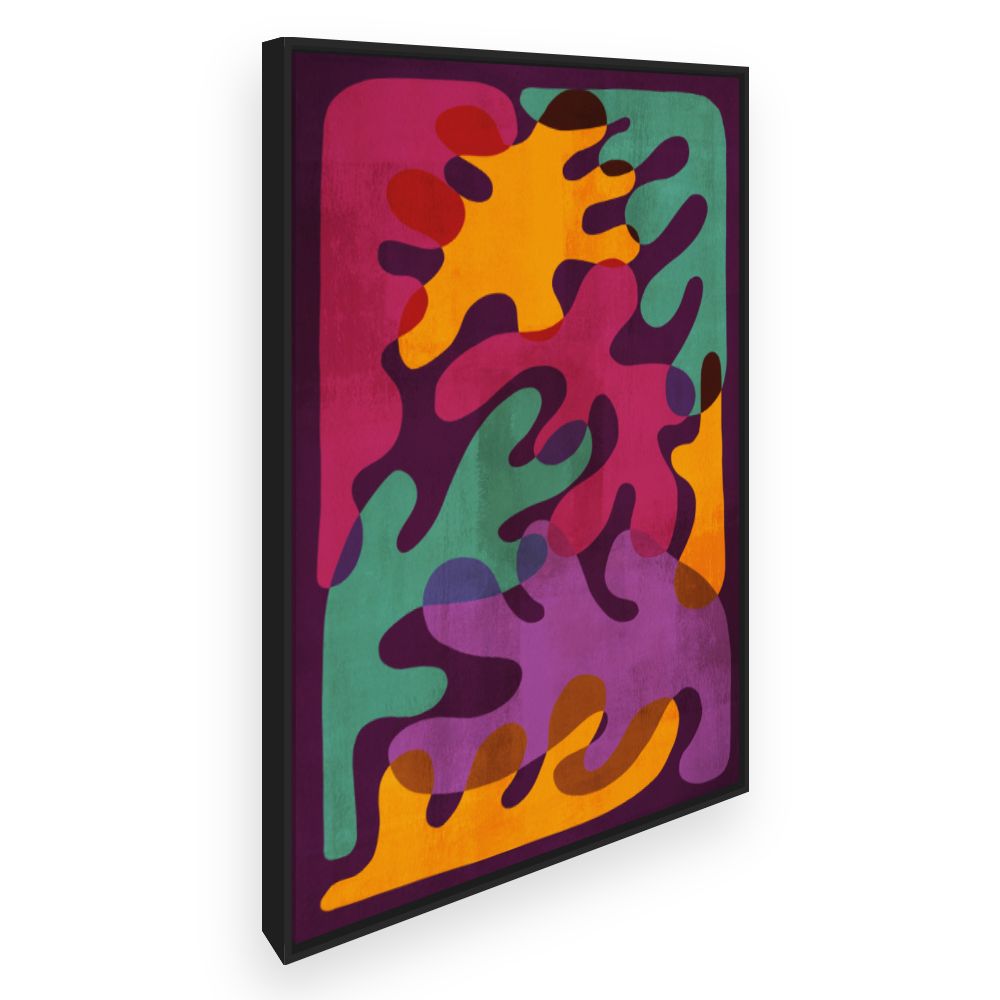 Toile Formes fluides vibrantes