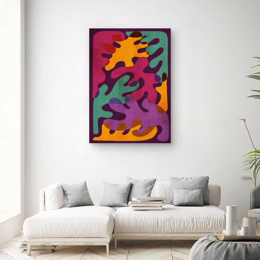 Tableau Formes fluides vibrantes
