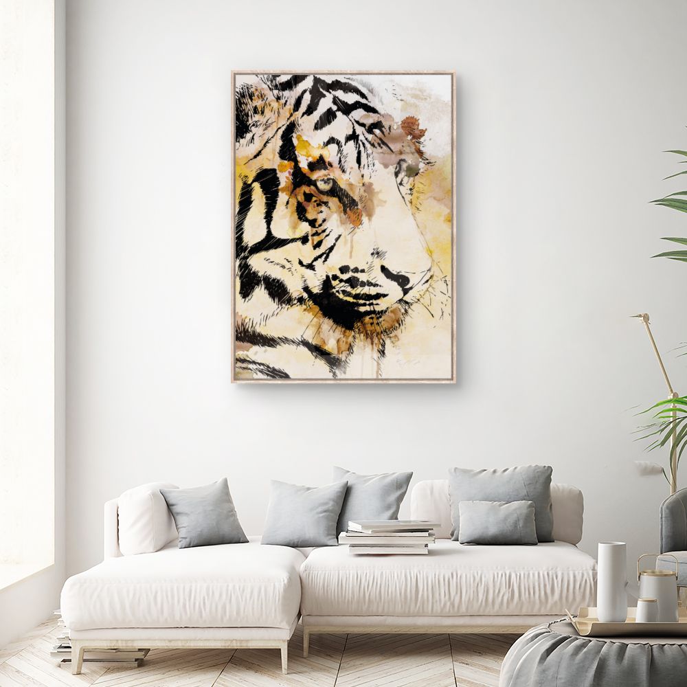 Tableau Tigre artistique