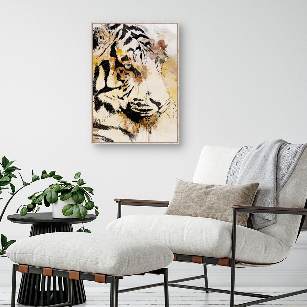 Tableau Tigre artistique