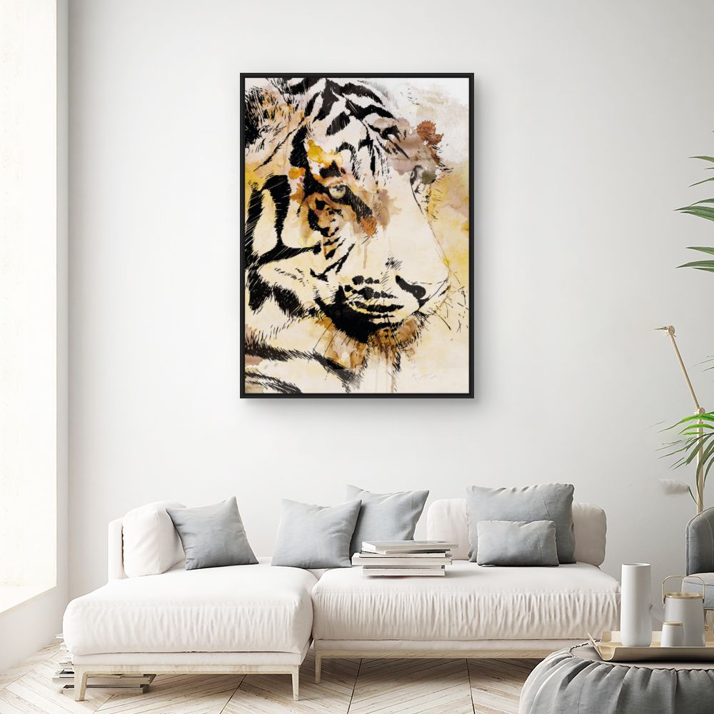 Tableau Tigre artistique