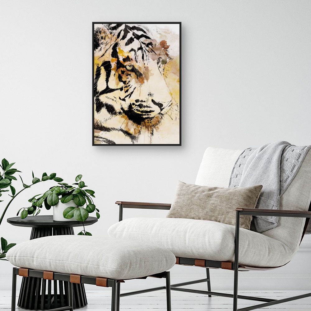 Tableau Tigre artistique