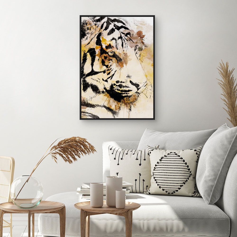 Tableau Tigre artistique