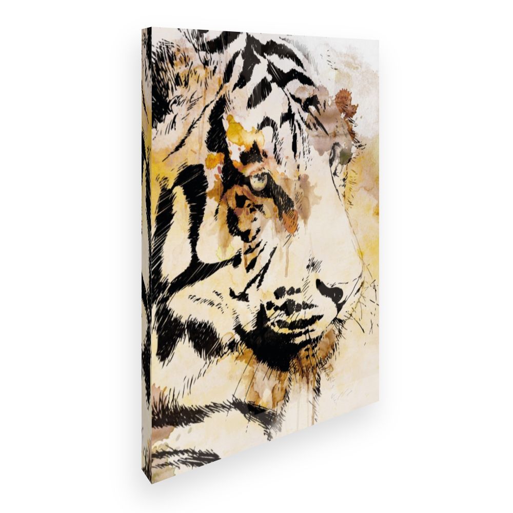 Toile Tigre artistique