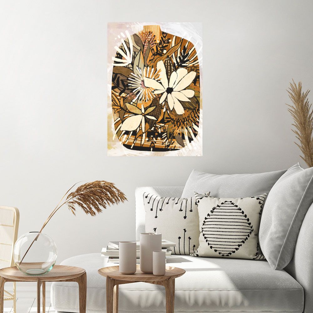 Affiche Fleurs exotiques vibrantes