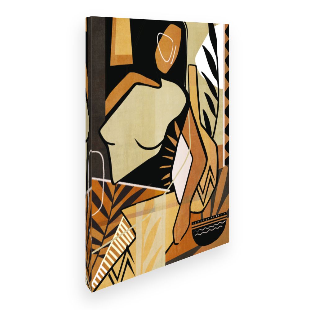 Toile Silhouette abstraite élégante