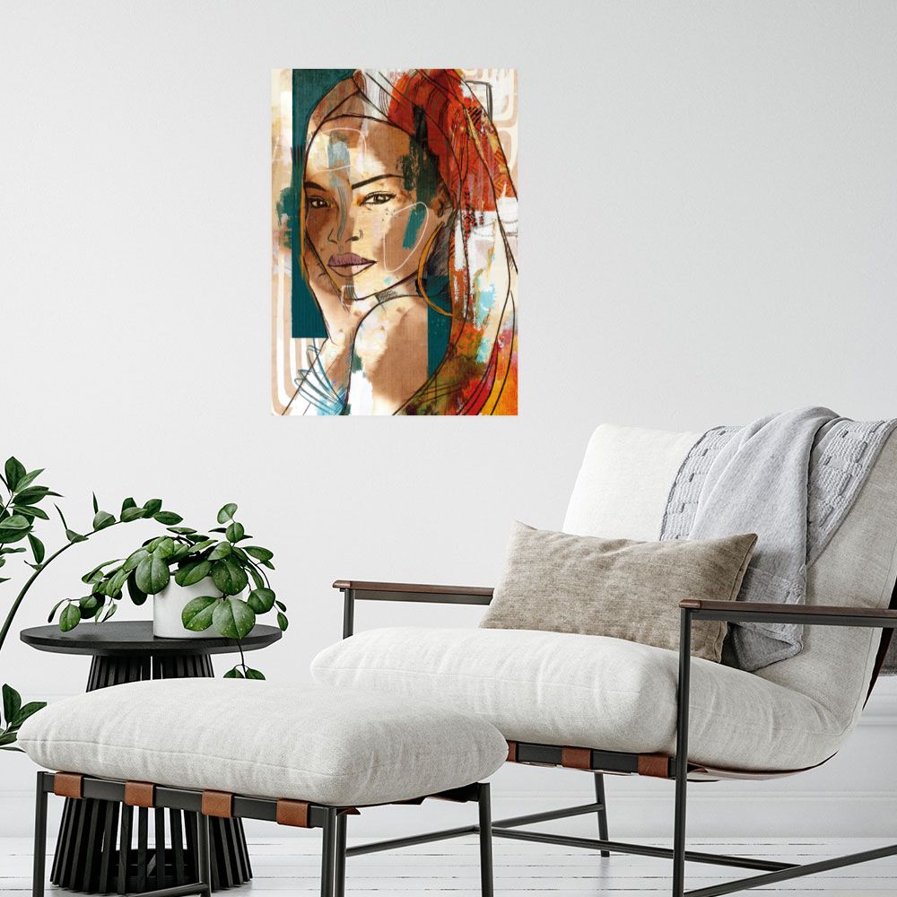 Affiche Portrait vibrant