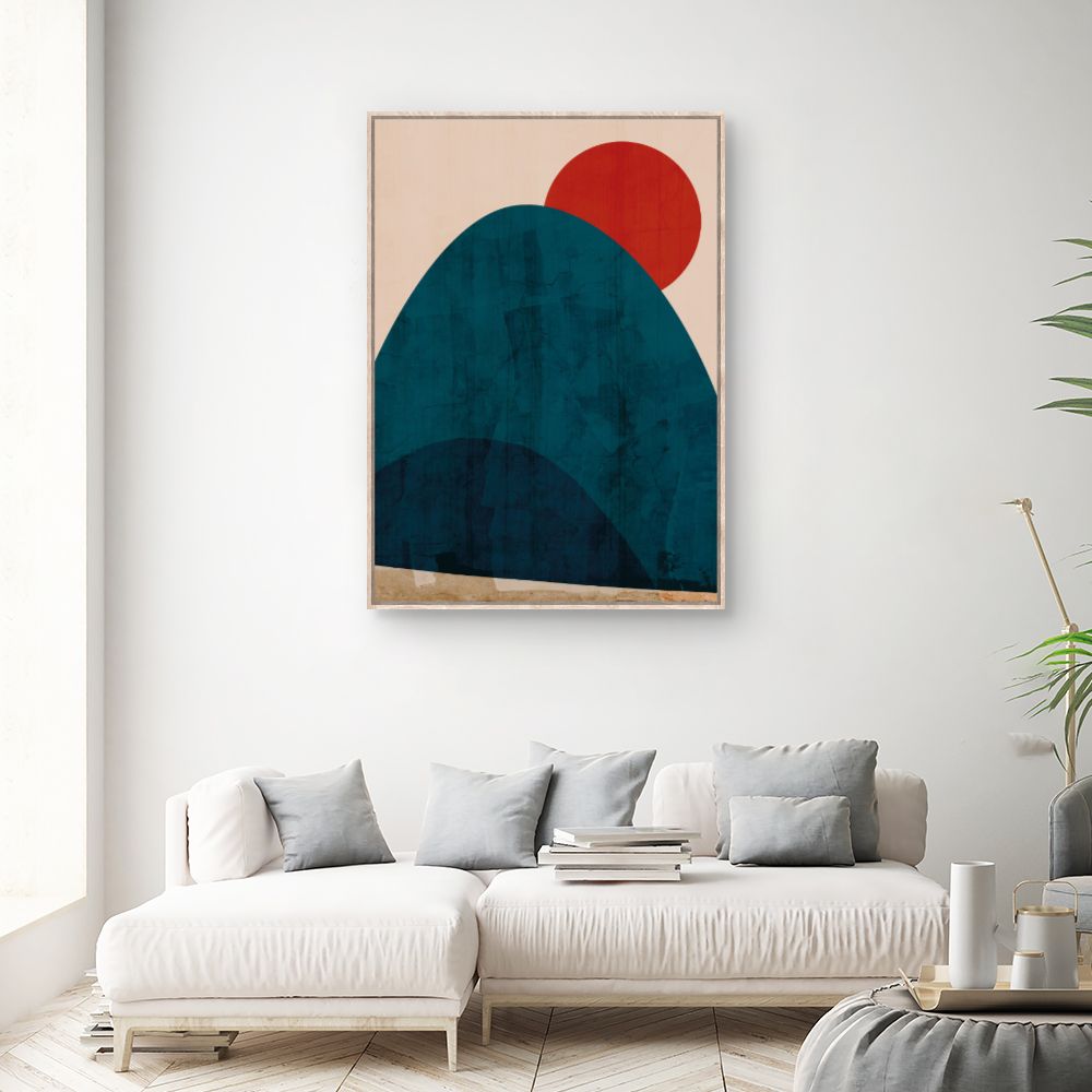 Tableau Montagne abstraite