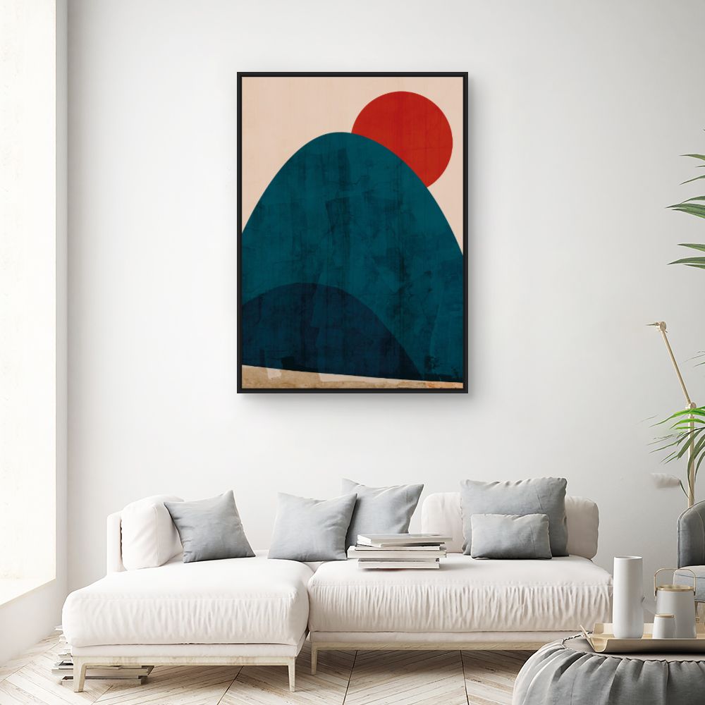 Tableau Montagne abstraite