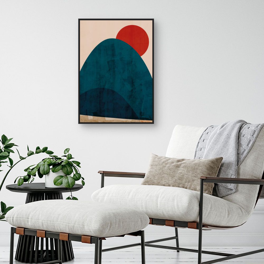 Tableau Montagne abstraite