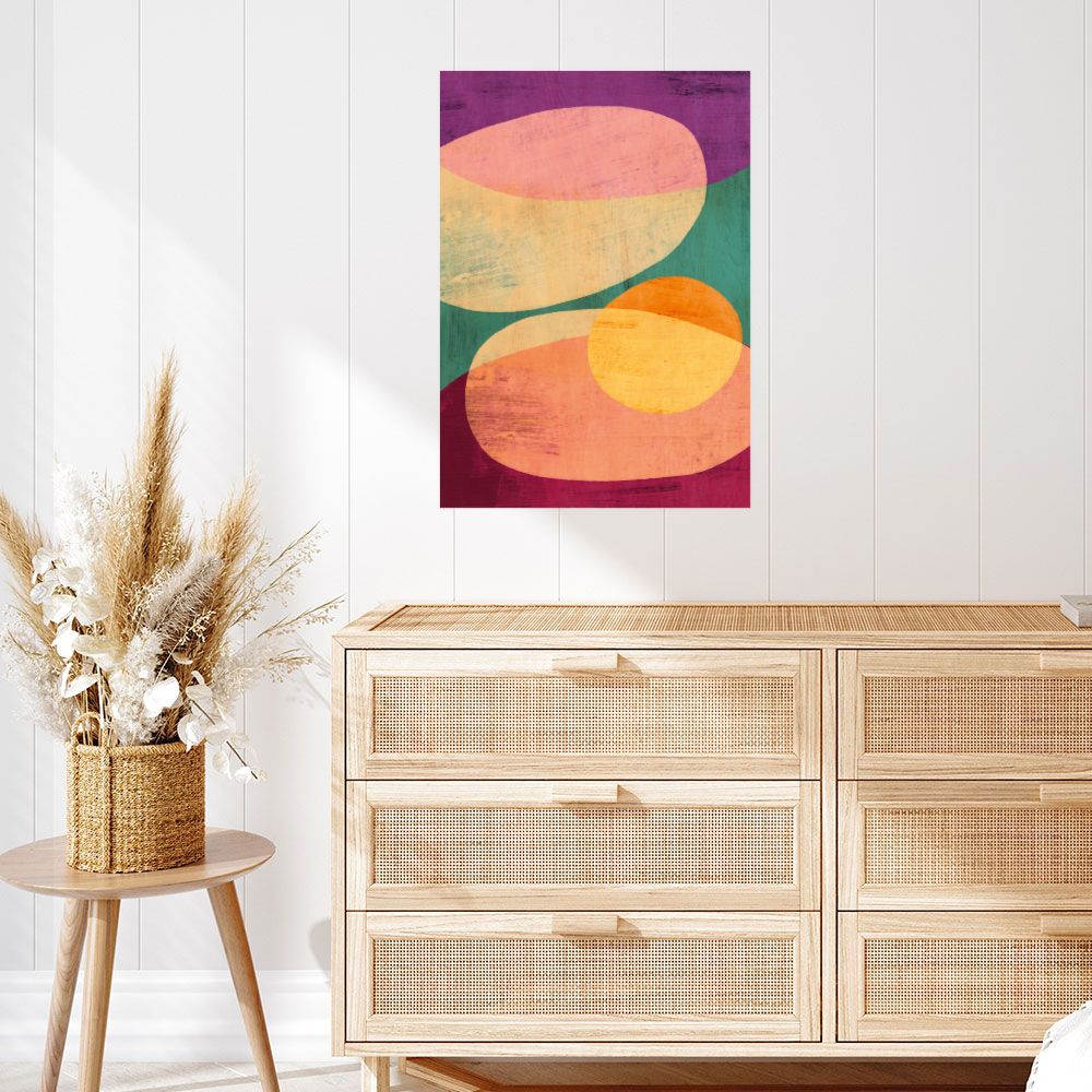 Affiche Formes abstraites vives