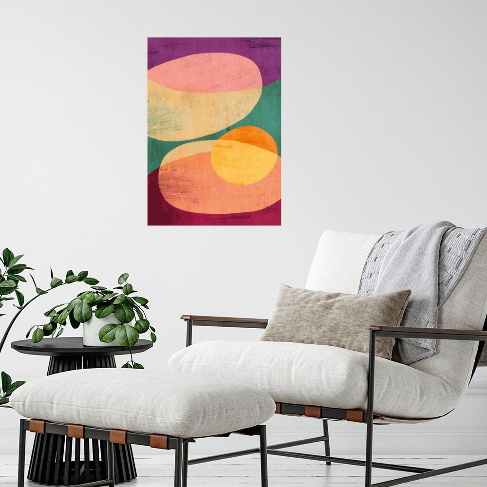 Affiche Formes abstraites vives