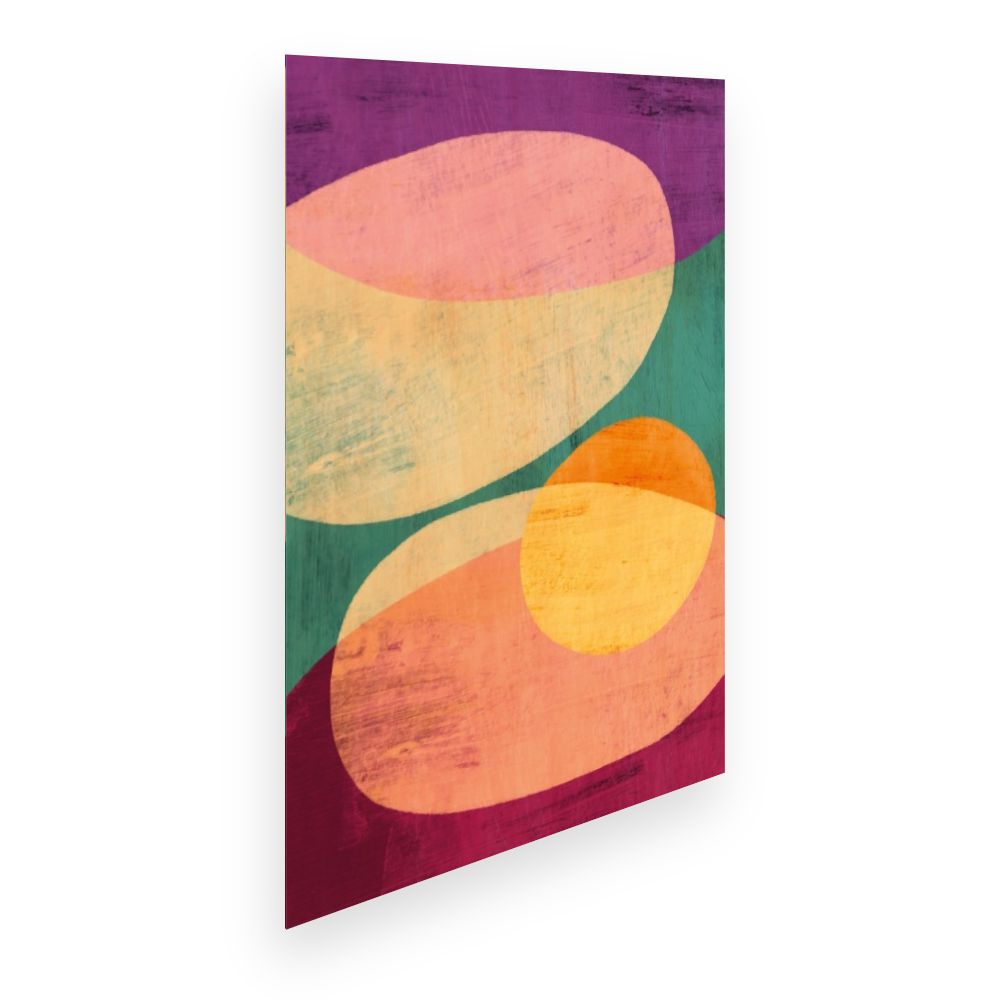 Affiche Formes abstraites vives