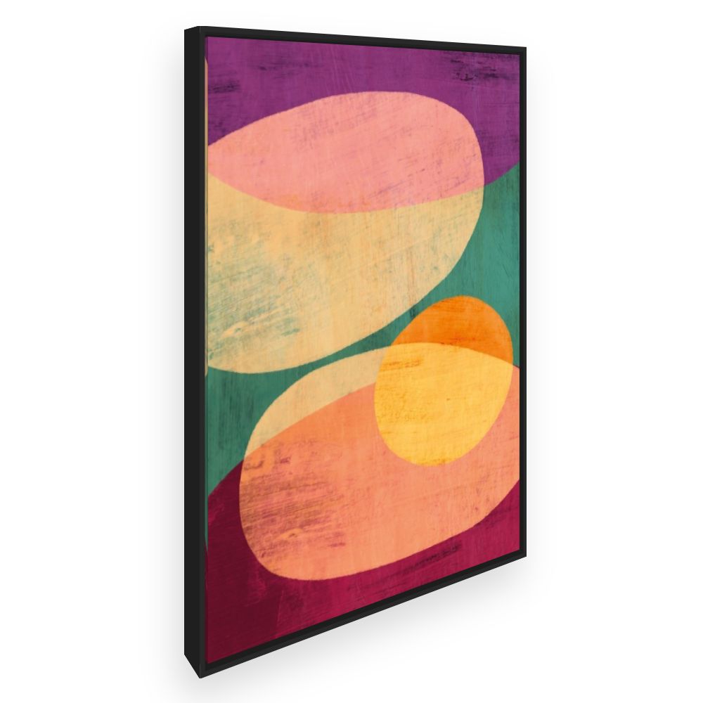 Toile Formes abstraites vibrantes