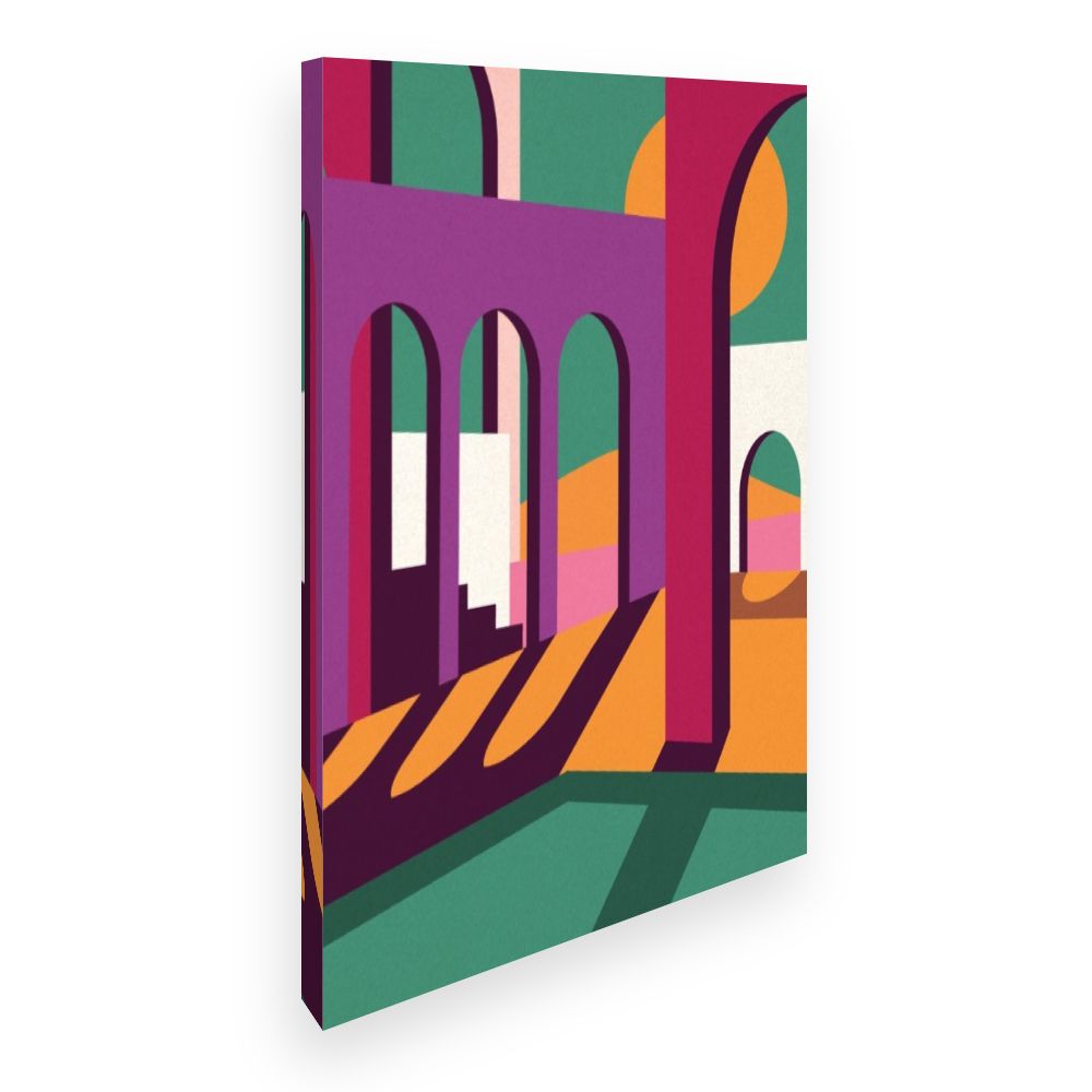 Toile Arches colorées