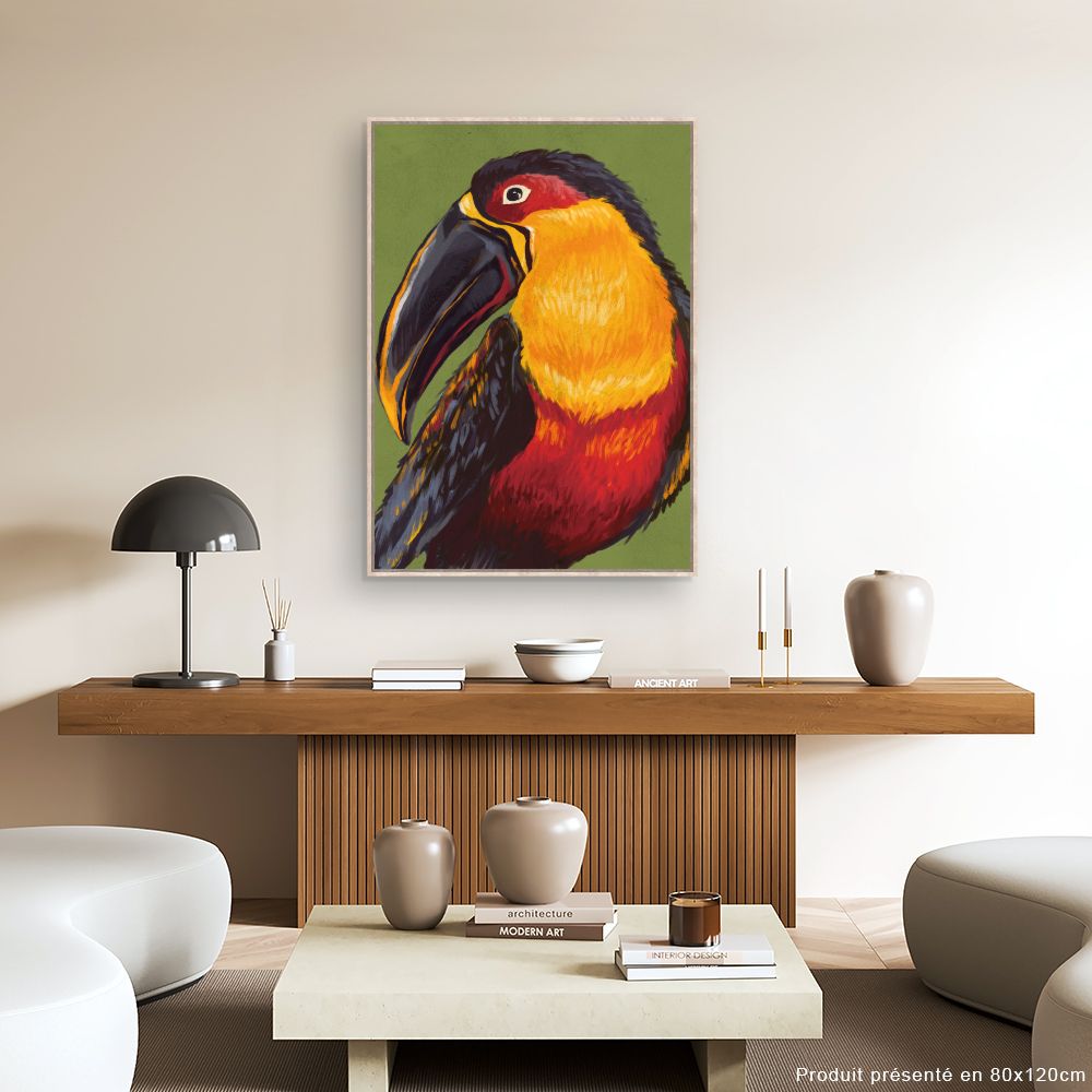 Tableau Toucan aux couleurs vives