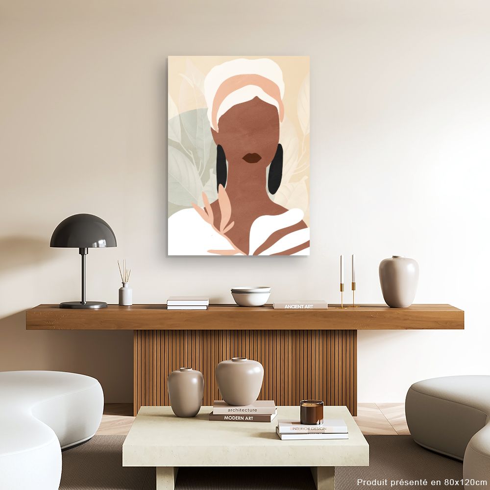 Tableau Portrait abstrait élégant
