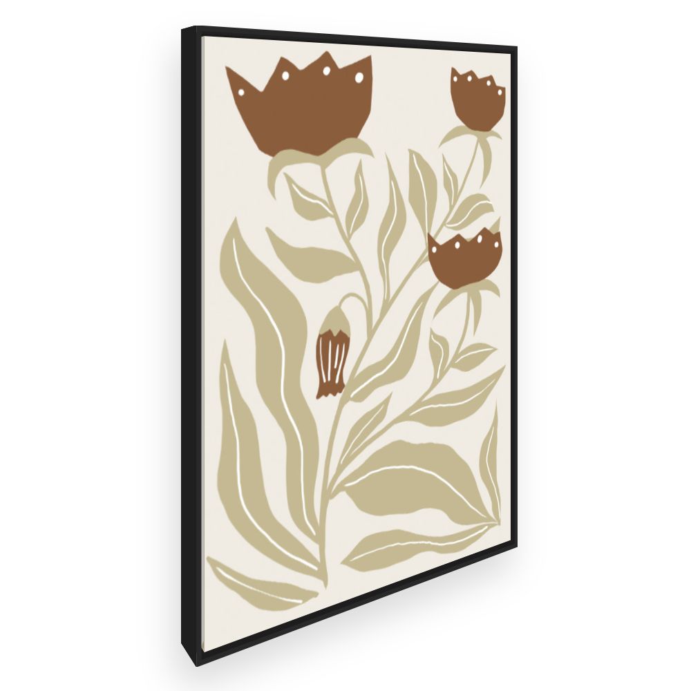 Toile Fleurs élégantes