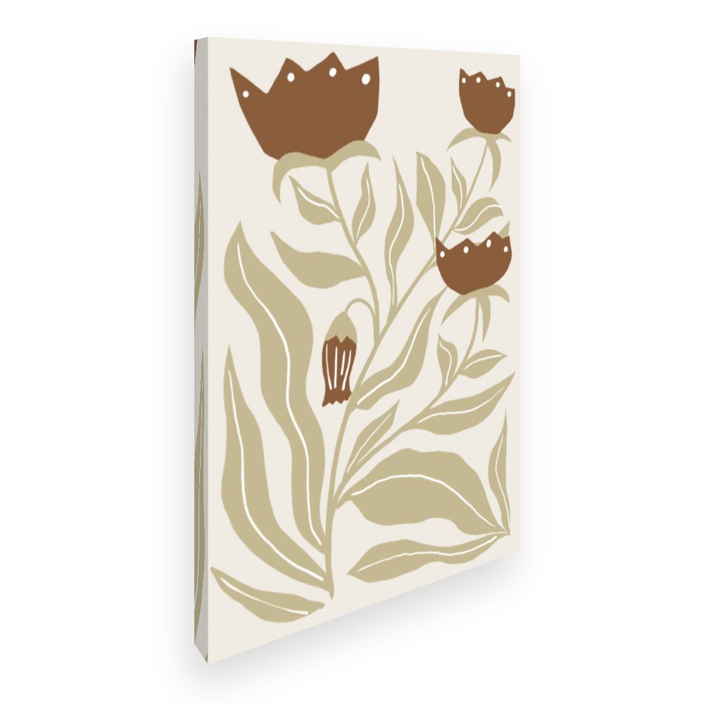Toile Fleurs élégantes