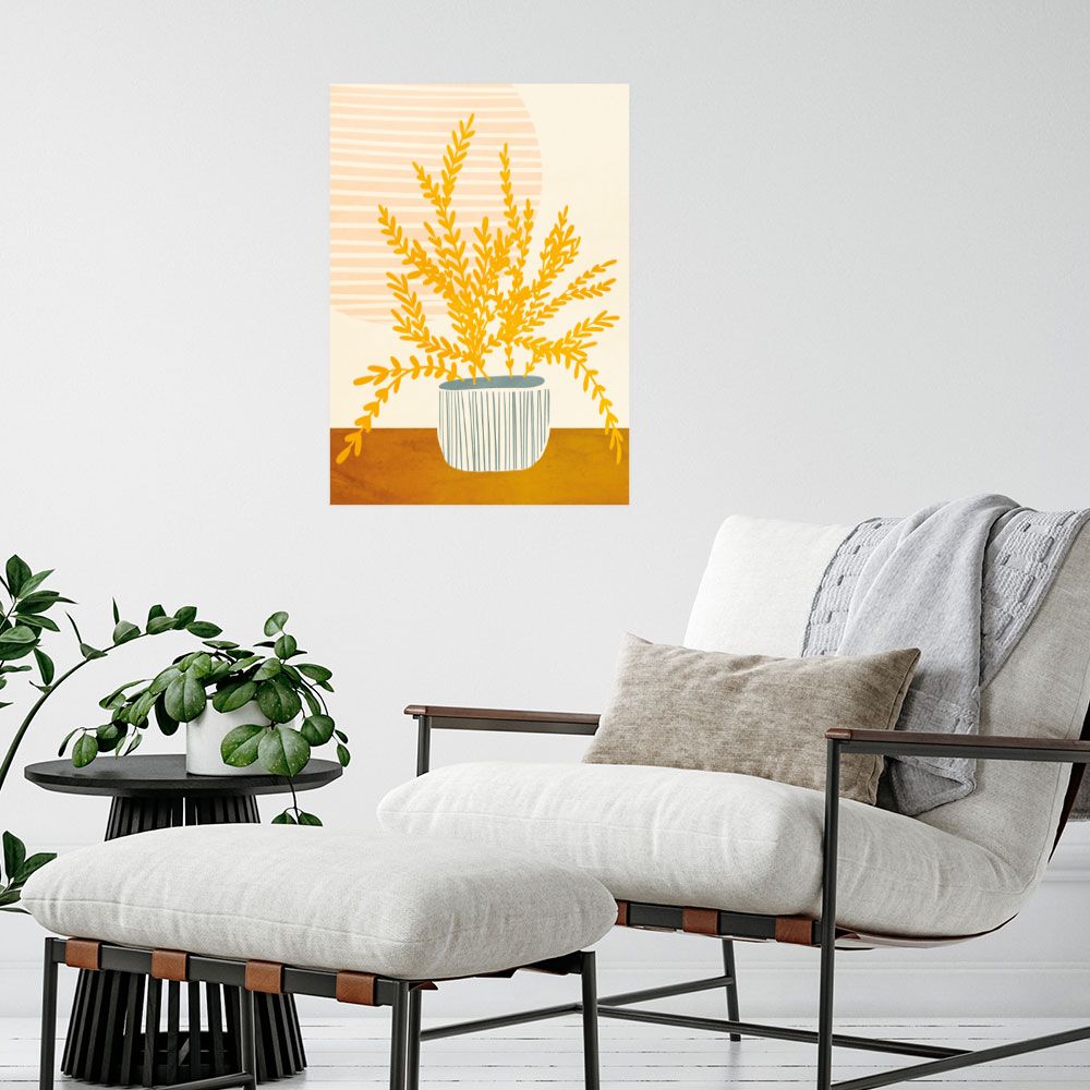 Affiche Soleil et feuillage