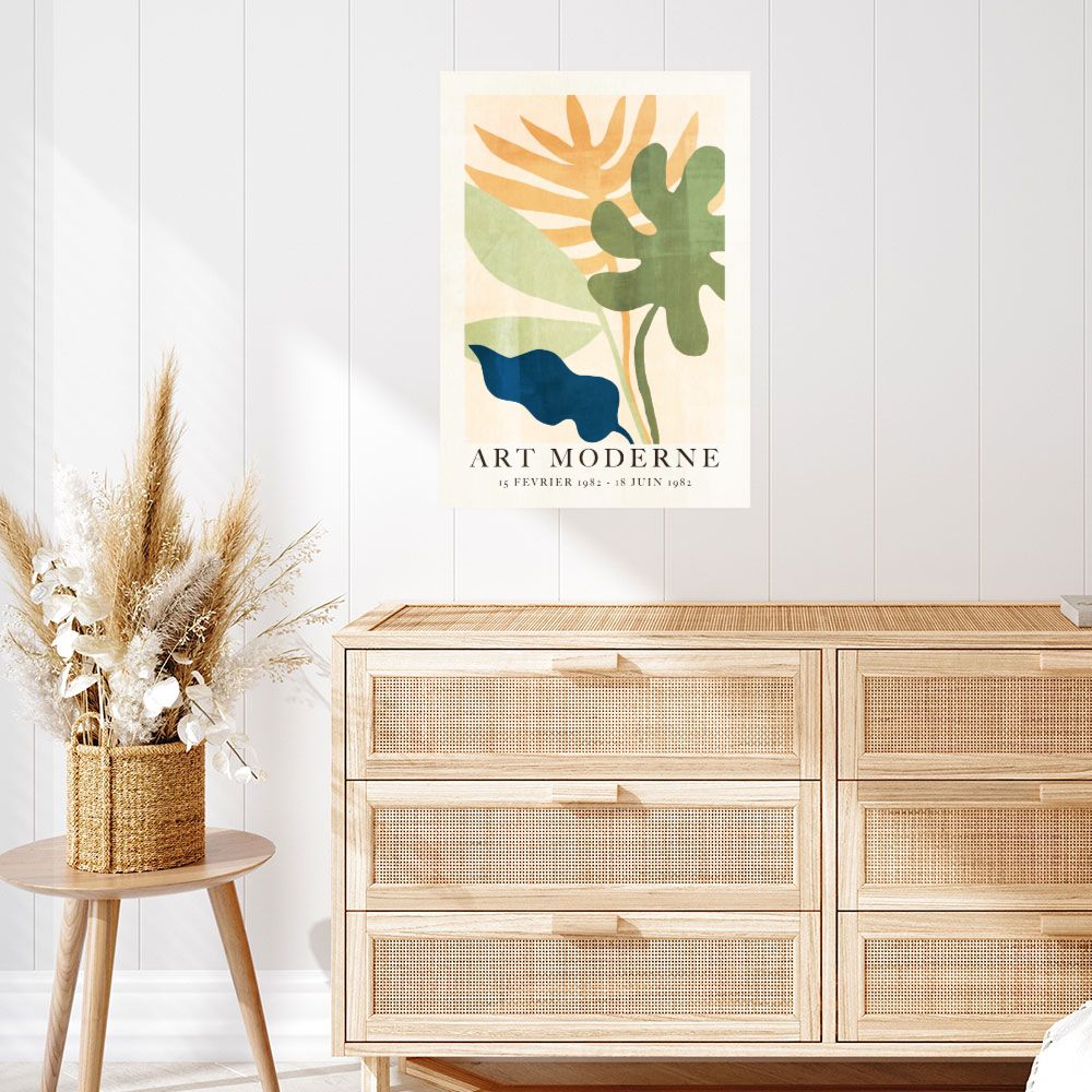 Affiche Feuilles modernes