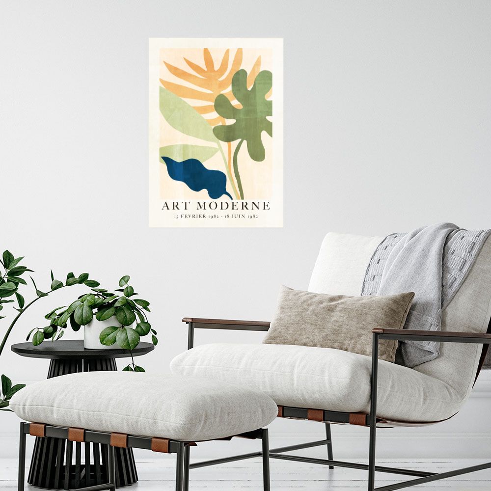 Affiche Feuilles modernes