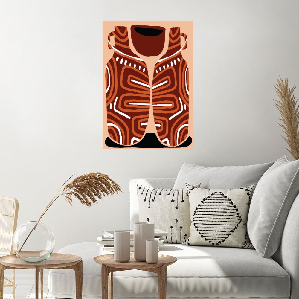 Affiche Motifs tribaux stylisés