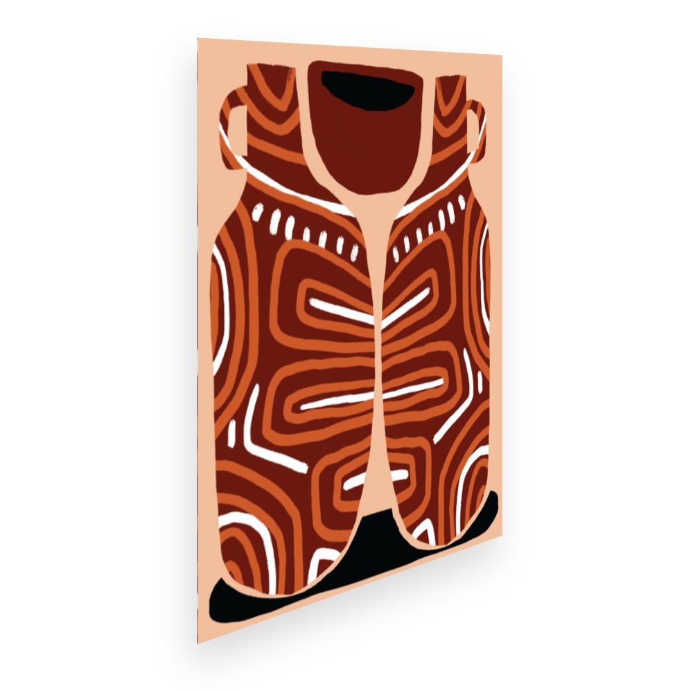 Affiche Motifs tribaux stylisés