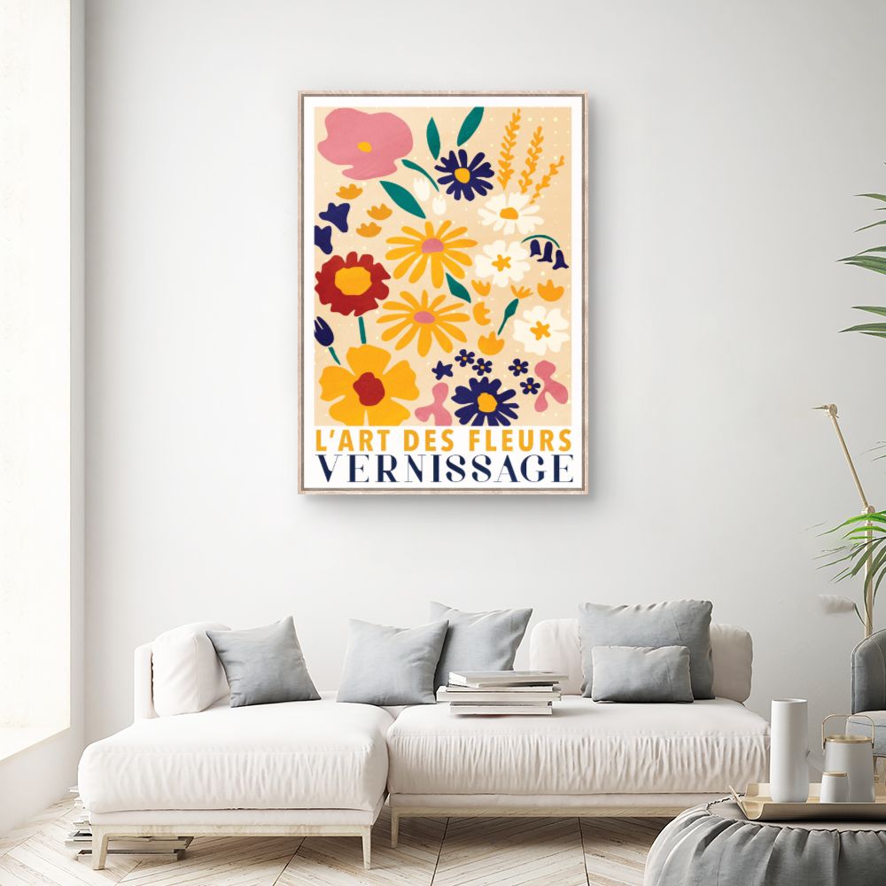 Tableau Fleurs colorées