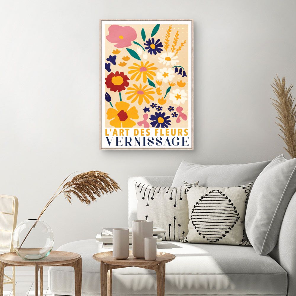 Tableau Fleurs colorées