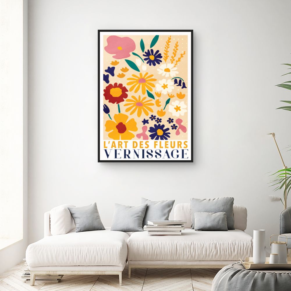 Tableau Fleurs colorées