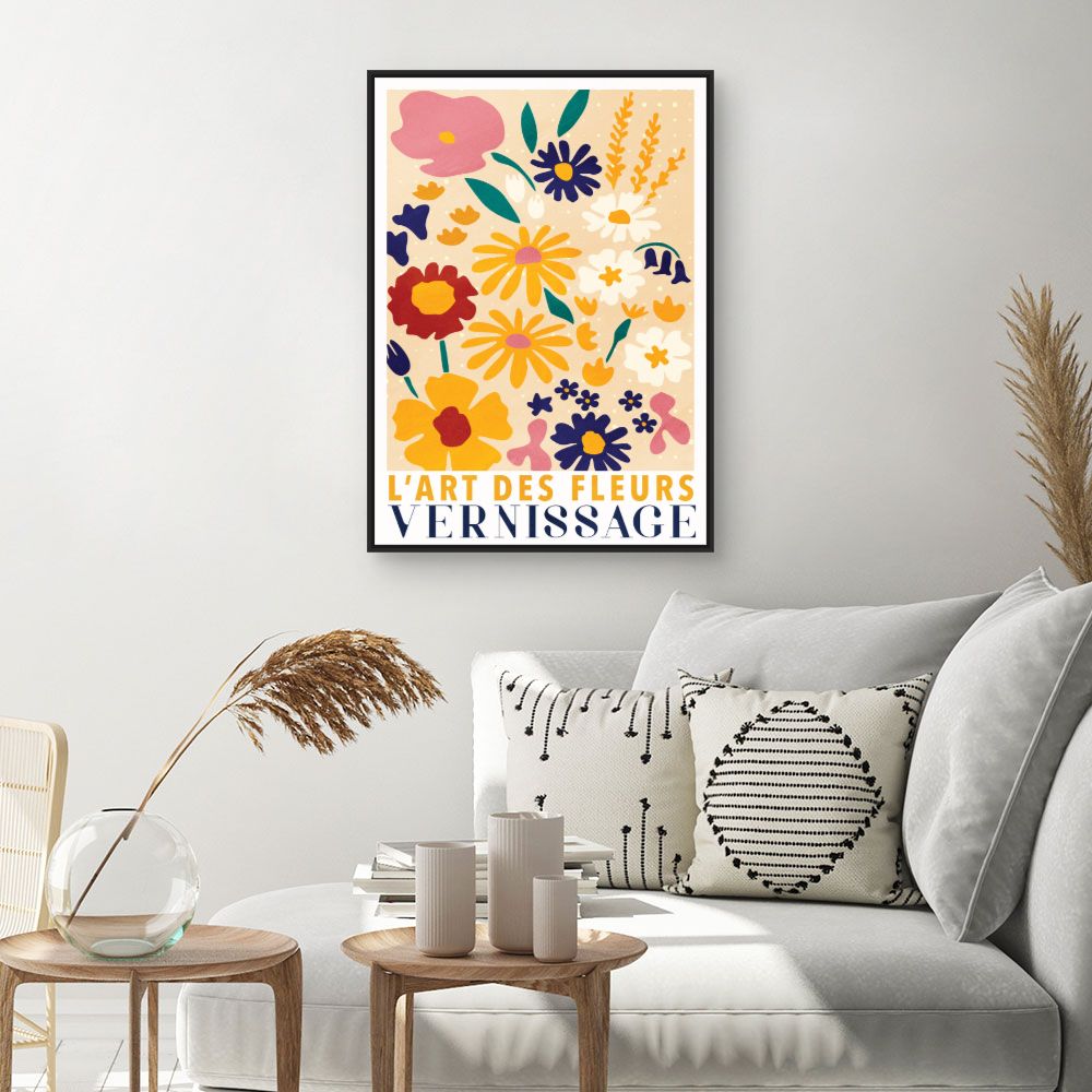 Tableau Fleurs colorées