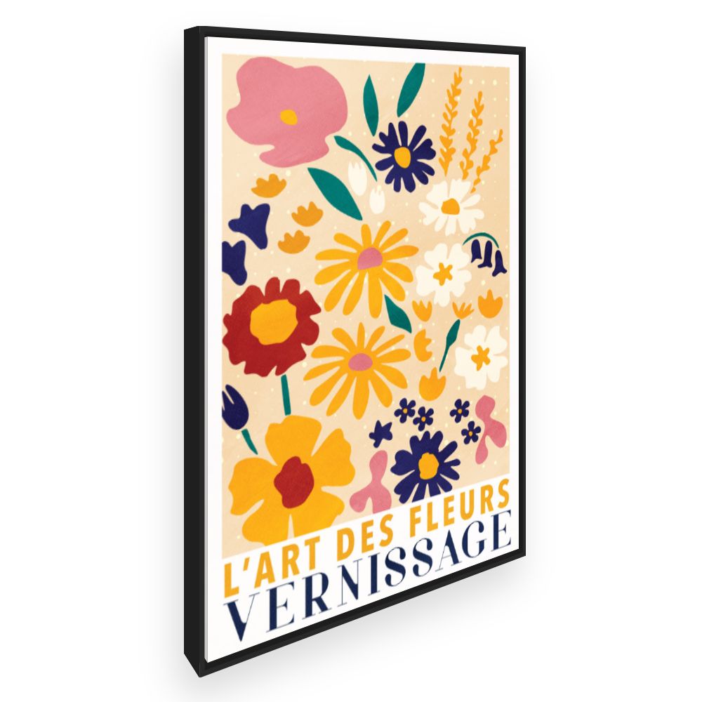 Toile Fleurs colorées