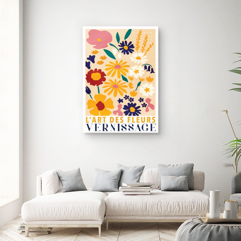 Tableau Fleurs colorées