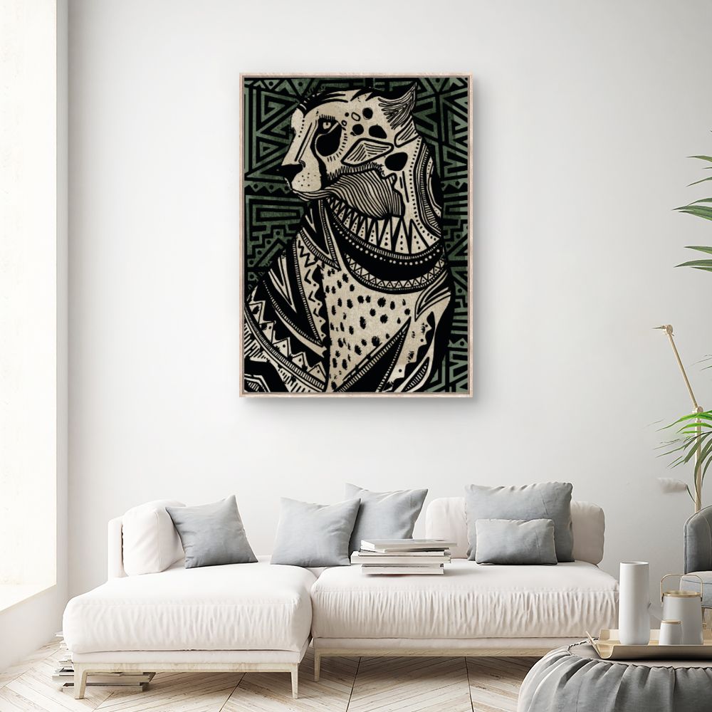 Tableau Panthère artistique