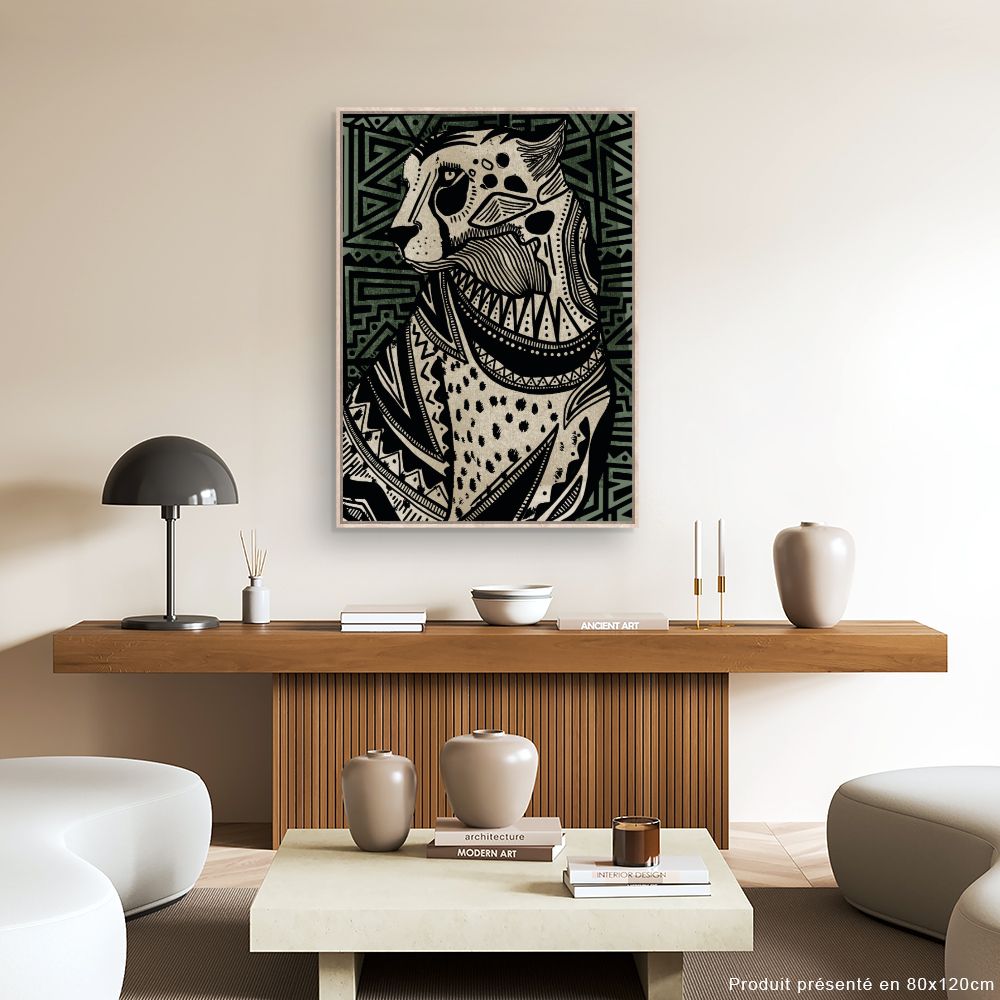 Tableau Panthère artistique
