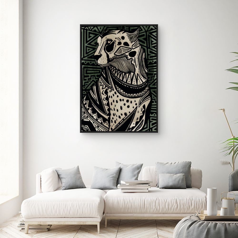 Tableau Panthère artistique