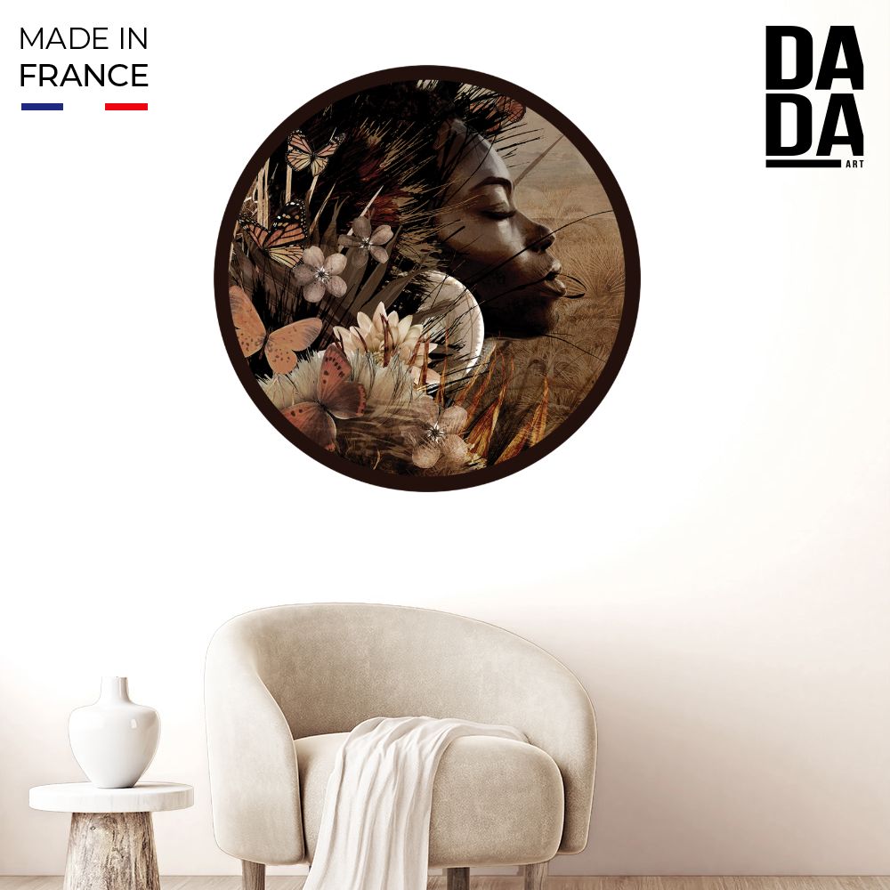 Papier peint rond "Nature et élégance"