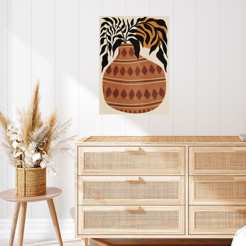 Affiche Vase tribal élégant