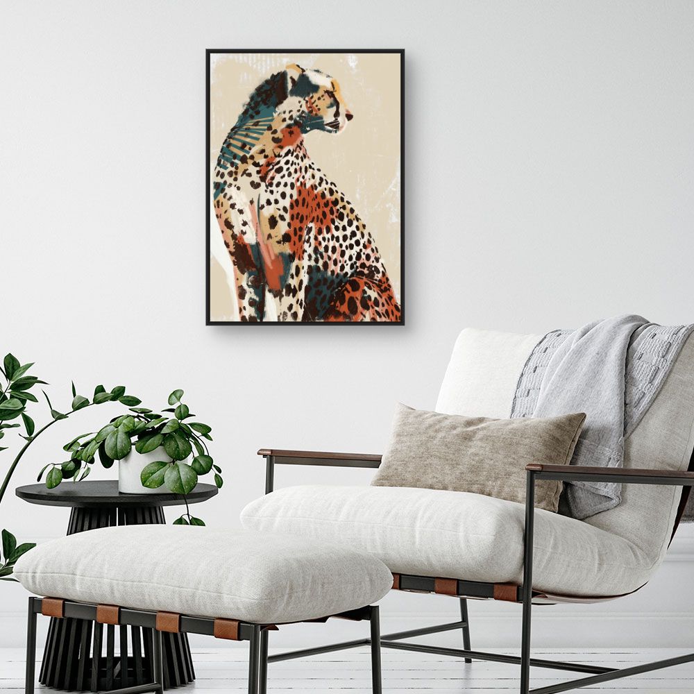 Tableau Léopard artistique