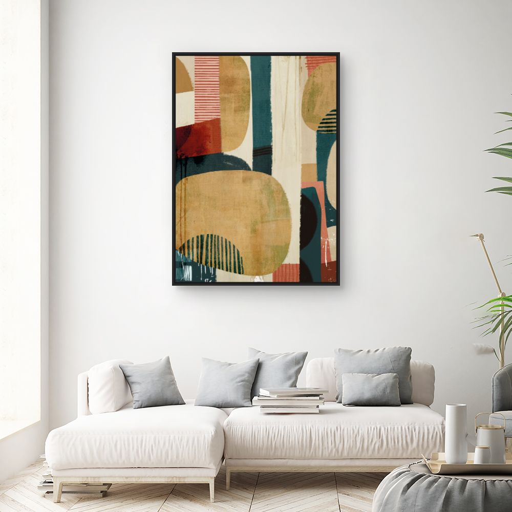 Tableau Formes abstraites colorées