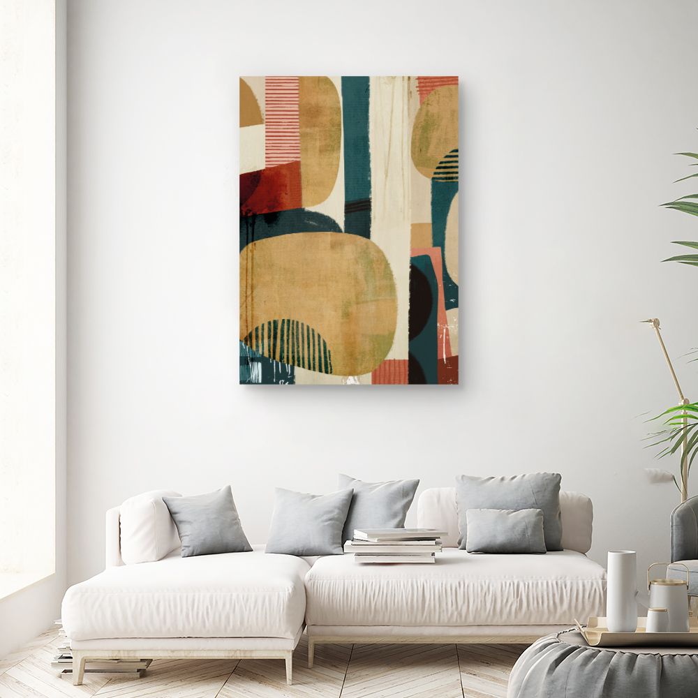 Tableau Formes abstraites colorées