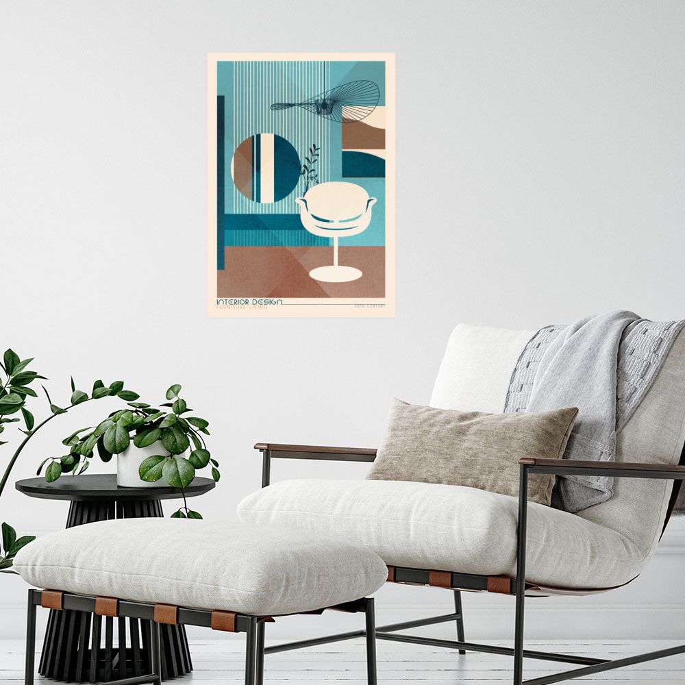 Affiche Design rétro chic