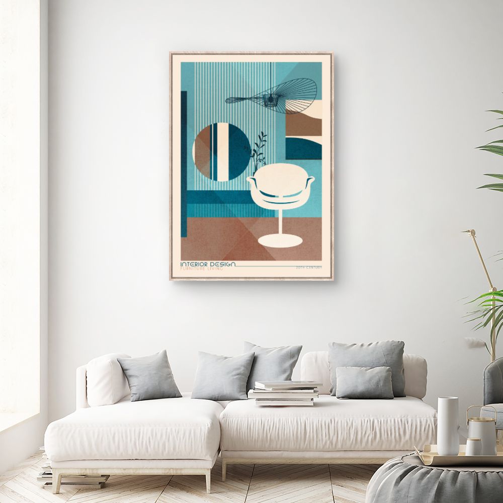 Tableau Design rétro moderne