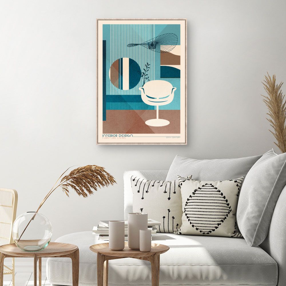 Tableau Design rétro moderne